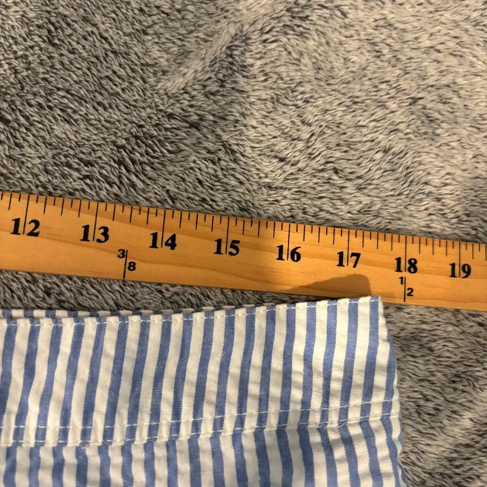 J Crew Swimwear Mens Striped Board Shorts 35 Seersucker Preppy Nautical 21252